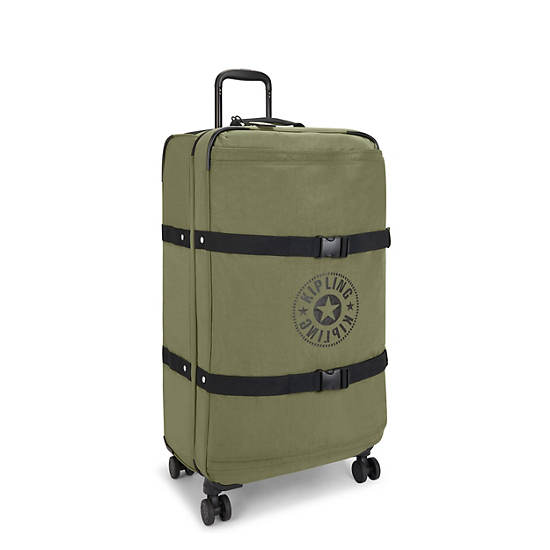 Kipling Spontaneous Large Rolling Koffers Olijfgroen | BE 1747LI